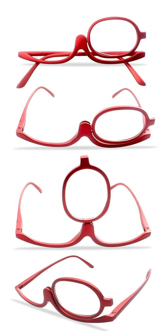 Óculos Giratórios para Auto Maquiagem em 180º